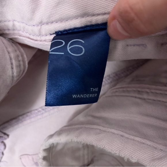 NWT Pilcro The Wanderer Shorts Lilac Purple Paint Splatter Patchwork OB1325588 - Picture 7 of 9